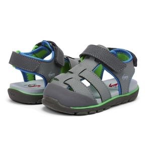 See Kai Run Gray and Green Kids Sandals